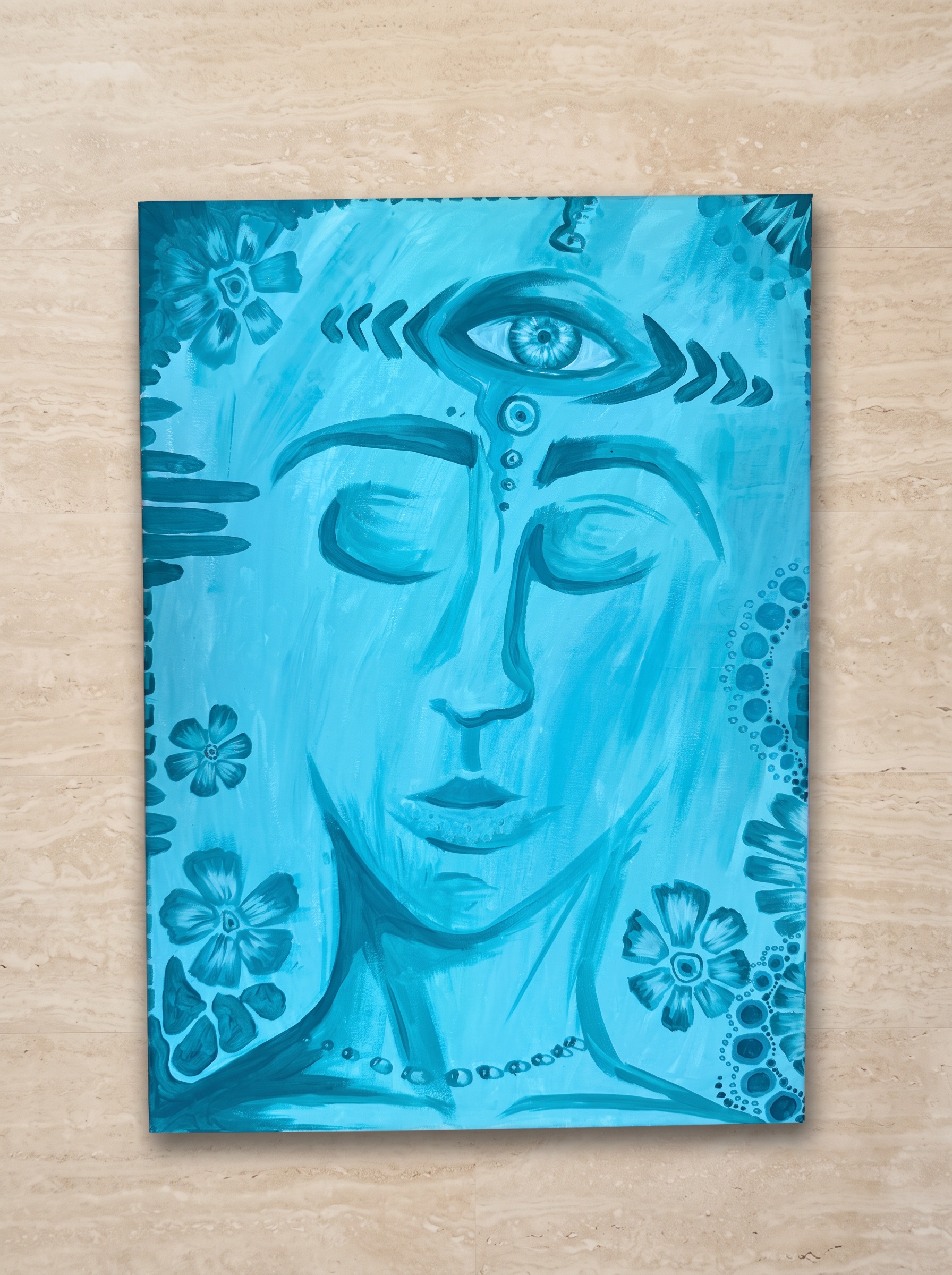 Clear Vision — Acrylic on canvas, Approx. 60 × 80 cm