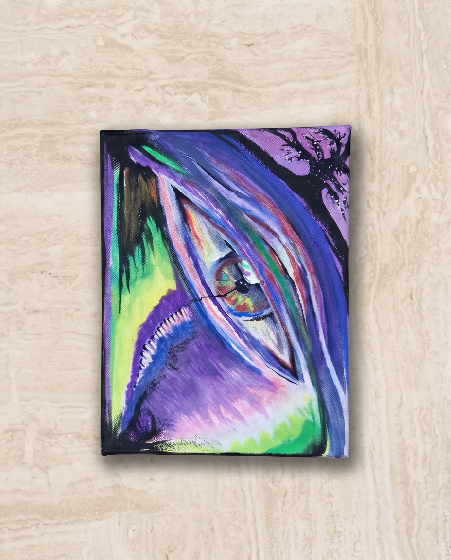 Dripping Eternity — Acrylic on canvas, Approx. 24 × 30 cm